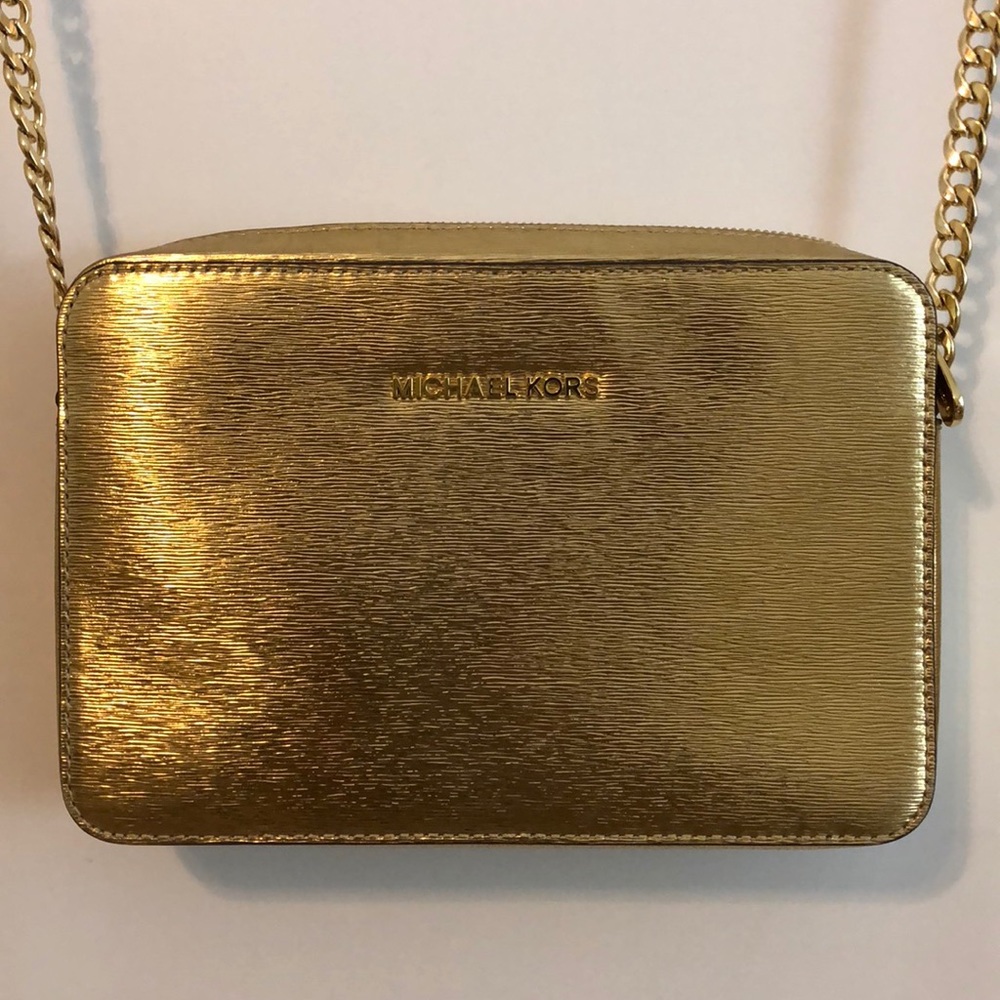 Excellent condition gold Micheal Kors bag